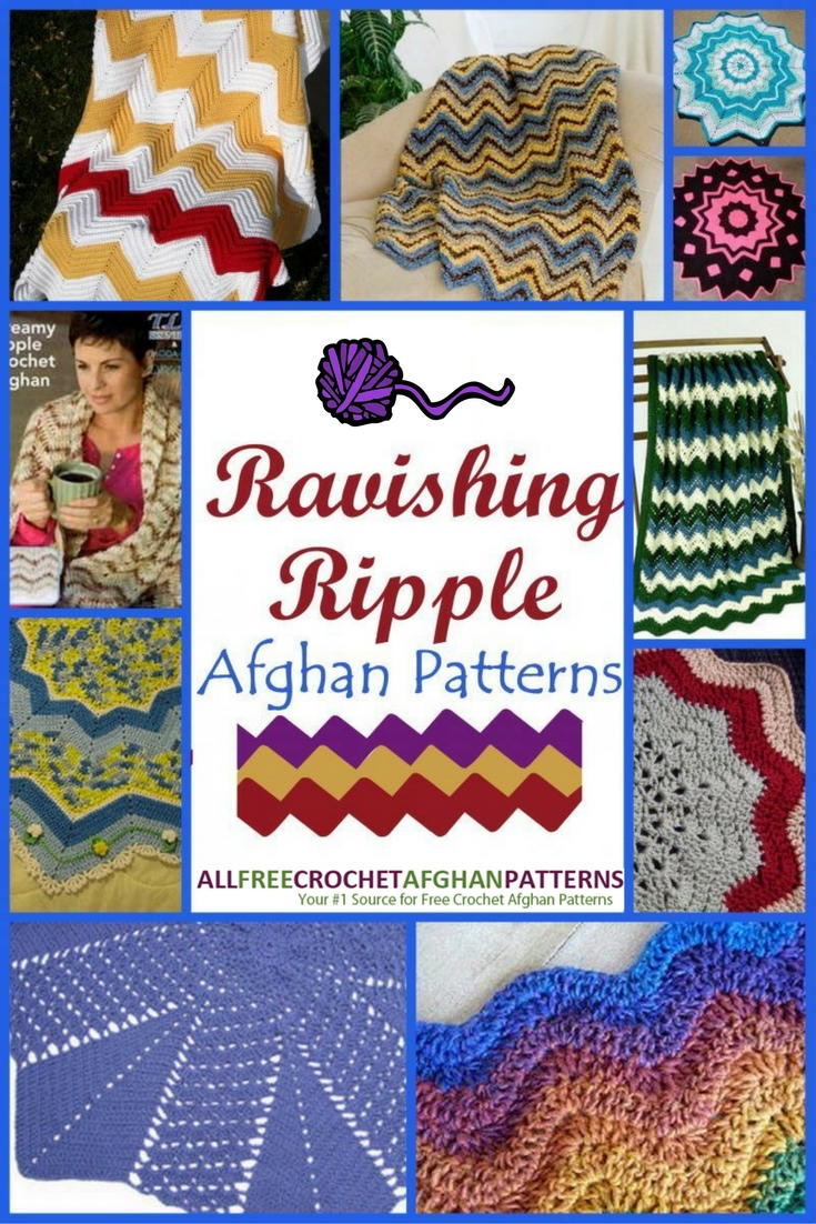 15 Ravishing Ripple Afghan Patterns Allfreecrochetafghanpatterns Com