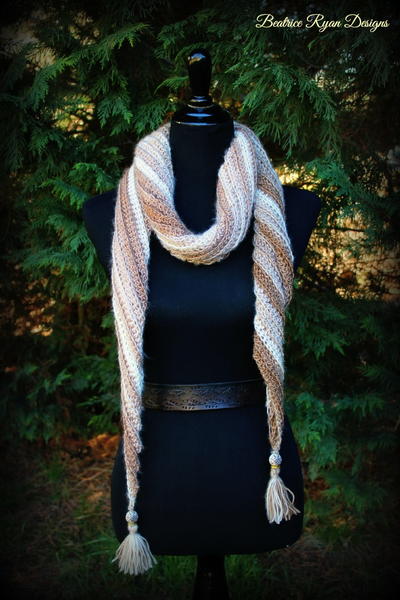 Sands of Time Crochet Scarf