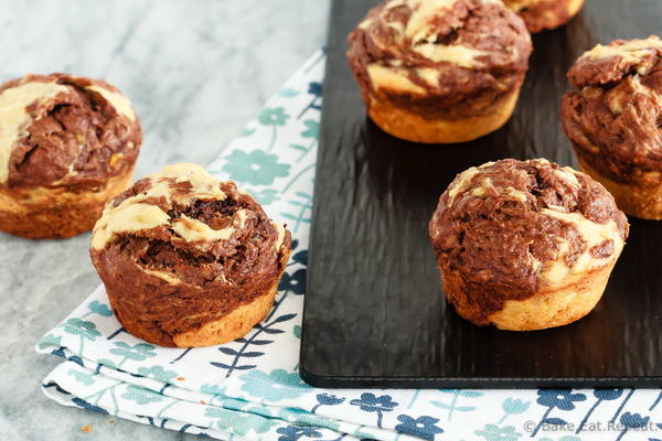 Marbled Chocolate Banana Muffins Marbled Chocolate Banana Muffins