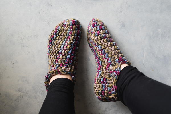 One Hour Crochet Slippers One Hour Crochet Slippers