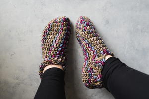 One Hour Crochet Slippers