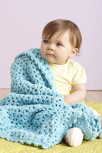 Sea Blue Baby Afghan