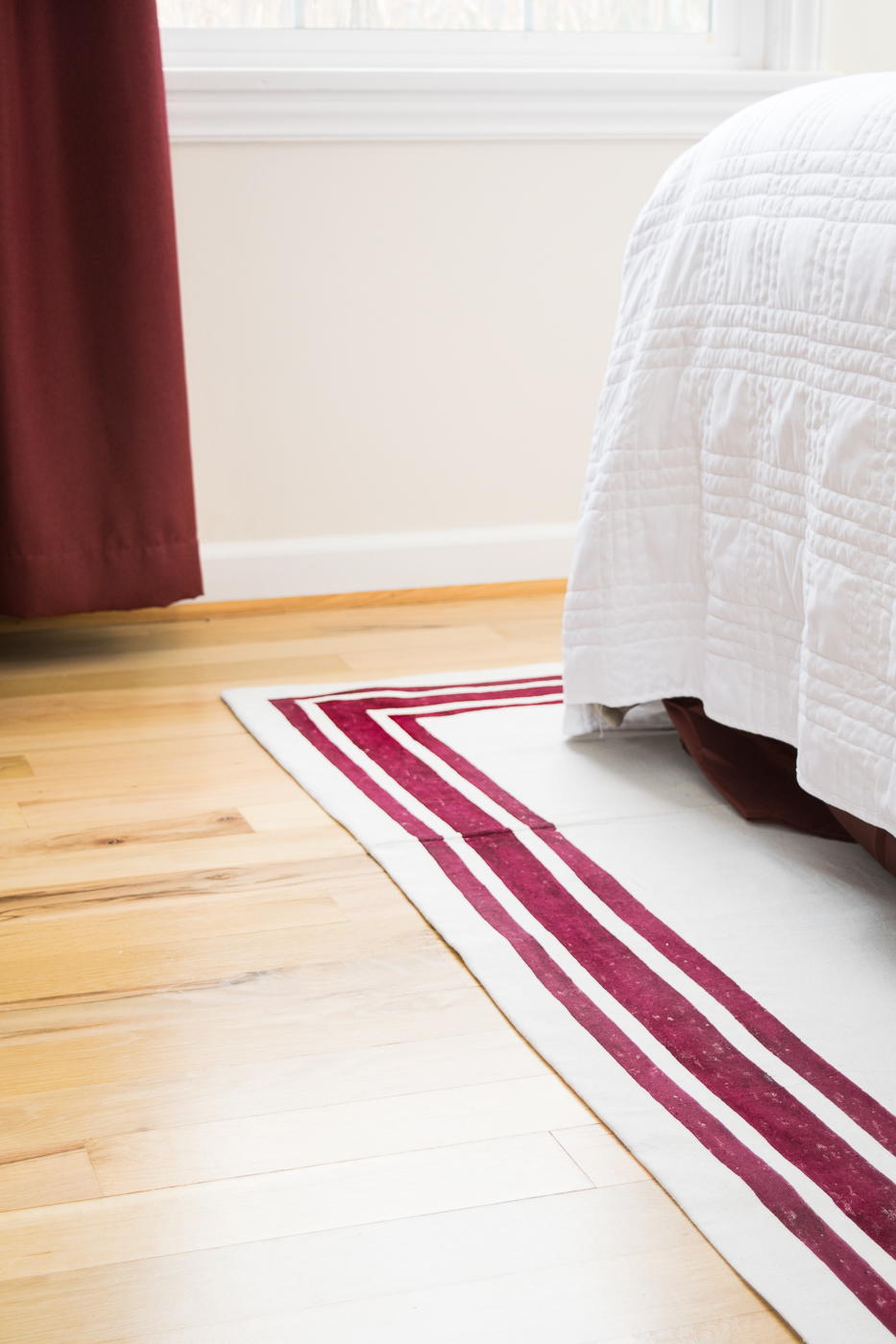DIY Drop Cloth Striped Area Rug