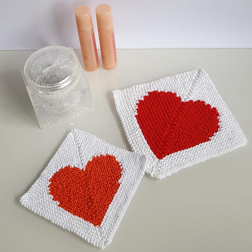 Intarsia Knit Washcloth Intarsia Knit Washcloth