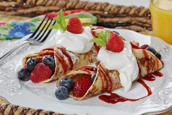 Shortcut Fruit Crepes