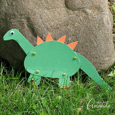 Construction Paper Dinosaur Craft