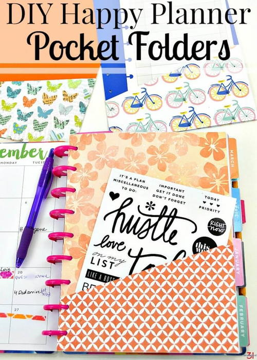 DIY Happy Planner Pocket DIY Happy Planner Pocket