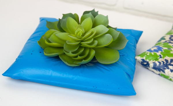 DIY Cement Pillow Candle Holders DIY Cement Pillow Candle Holders