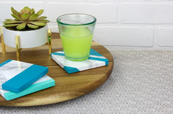 DIY Faux Marble Coasters DIY Faux Marble Coasters