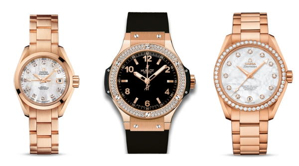 Ladies Red Gold Watches
