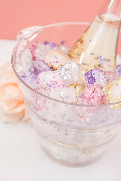 Glitter Ice Cubes