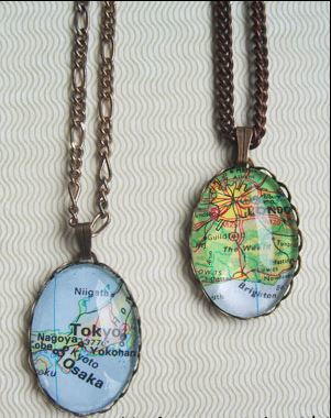 Wanderlust DIY Map Pendant Wanderlust DIY Map Pendant