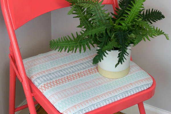 DIY Reupholstered Folding Chair DIY Reupholstered Folding Chair