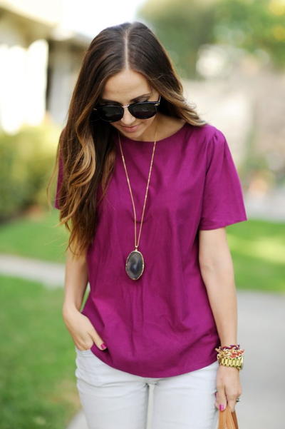 Scooped Hem DIY Blouse Scooped Hem DIY Blouse