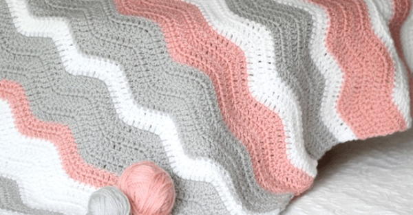 Peppy Pink Baby Blanket Crochet Pattern