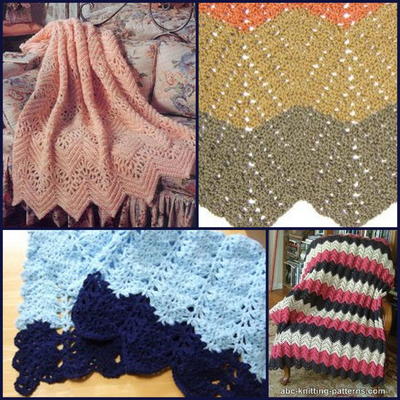 Lacy Crochet Ripple Afghan Patterns