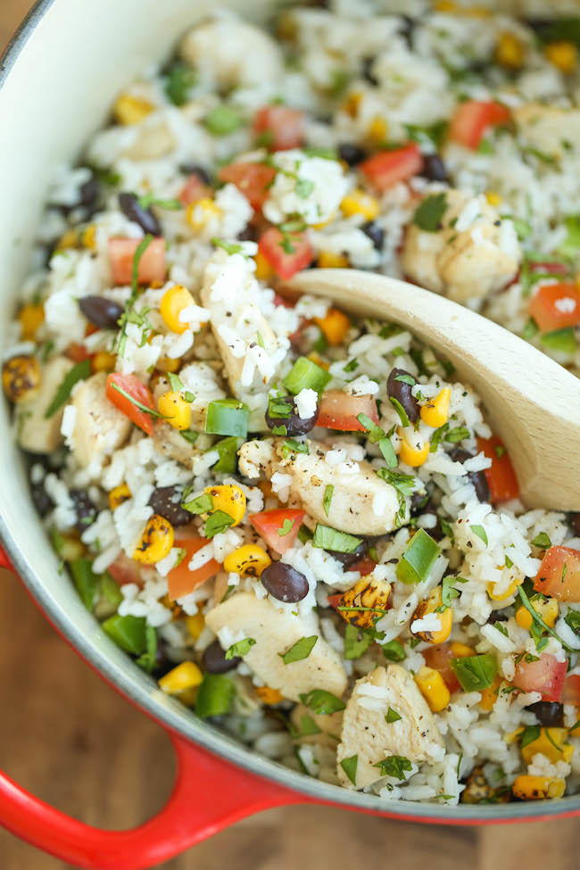 One-Pot Southern Burrito Bowl Recipe | FaveSouthernRecipes.com