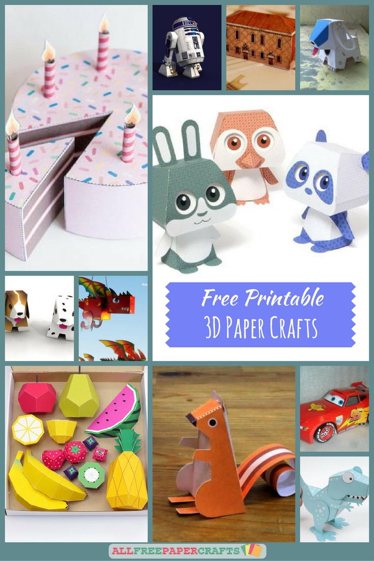Free Printable 3d Paper Crafts Printable Templates