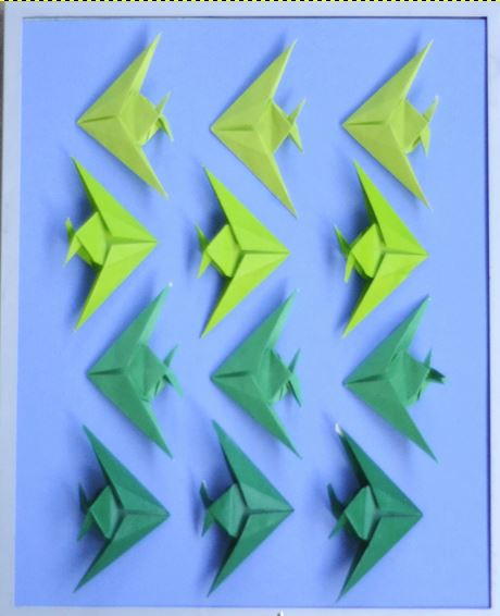 Ombre Fish Origami Art Ombre Fish Origami Art