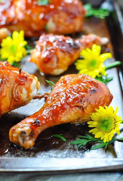 3-Ingredient Apricot Glazed Chicken