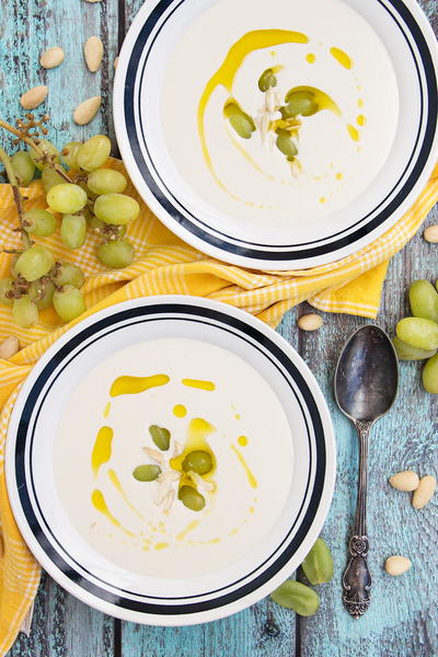 Spanish Cold Almond Garlic Soup Spanish Cold Almond & Garlic Soup