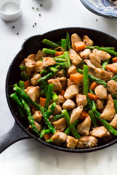 Asparagus Sweet Potato Chicken Skillet Asparagus Sweet Potato Chicken Skillet