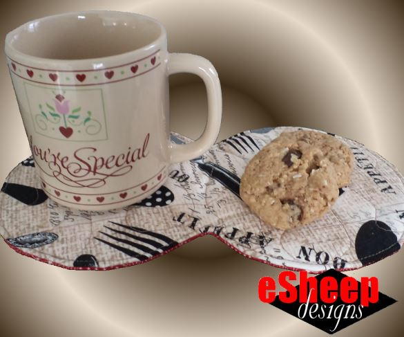 Quilted CD Coaster/Mug Rug_1