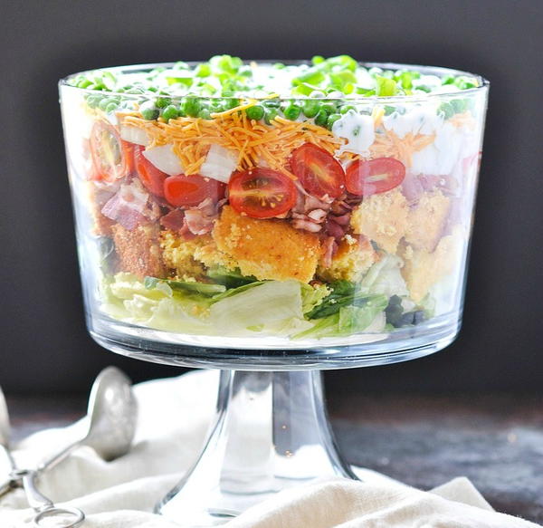 Southern Layered Cornbread Salad Southern Layered Cornbread Salad