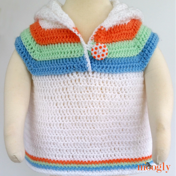 Striped Summer Baby Hoodie Striped Summer Baby Hoodie