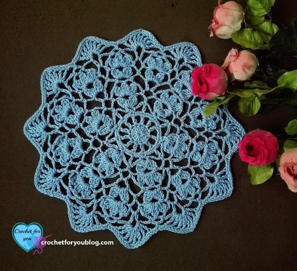 Flower Wheel Doily Flower Wheel Doily