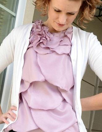 DIY Ann Taylor Petal Tank DIY Ann Taylor Petal Tank