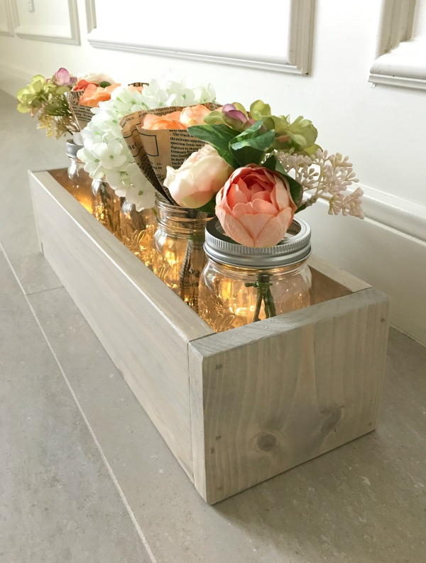 Mason Jar DIY Planter Box