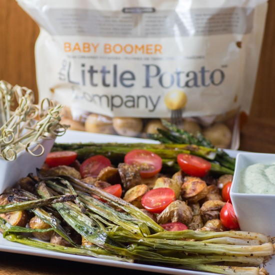 Roasted Potato Appetizer with Green Goddess Dip Roasted Potato Appetizer with Green Goddess Dip