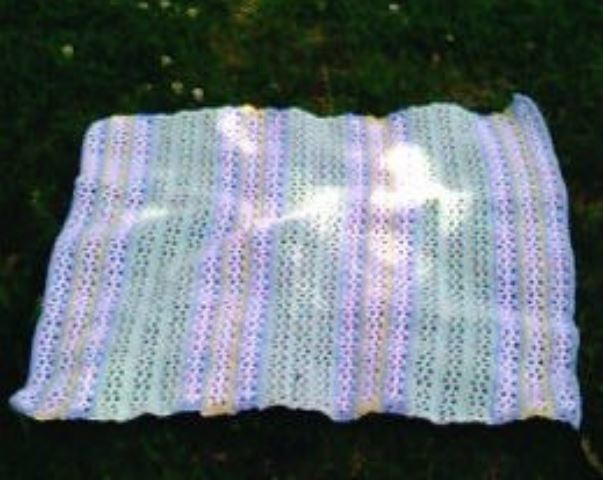 V-Stitch Baby Afghan