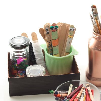Recycled Box Desk Organizer