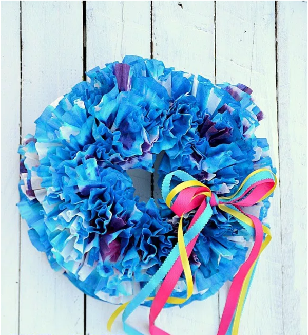 Summer Tie-Dye DIY Wreath Summer Tie-Dye DIY Wreath