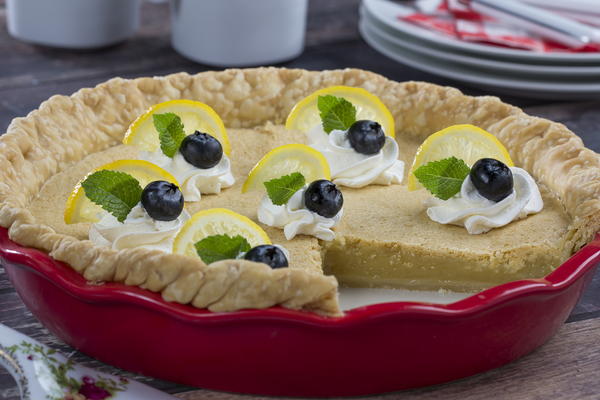 Double Crusted Custard Pie