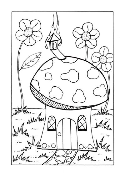 Who Lives Here Coloring Page