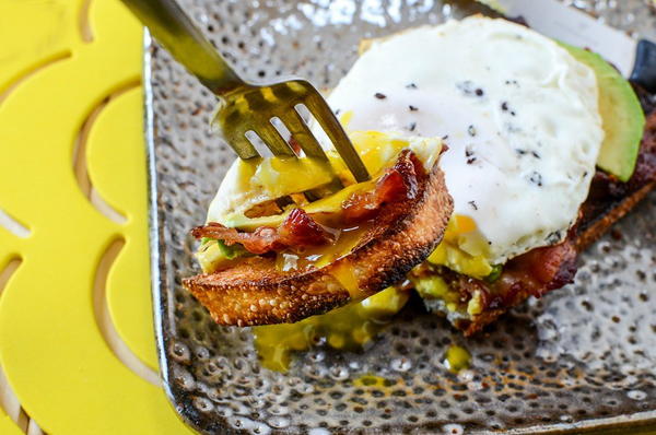 Bacon Egg and Avocado Toast Recipe Bacon Egg and Avocado Toast Recipe