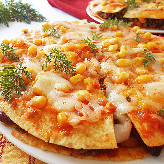 Mexican Pizza with One Secret Ingredient Mexican Pizza with One Secret Ingredient