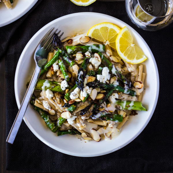 Creamy Lemon Casarecce with Asparagus Toasted Almonds Creamy Lemon Casarecce with Asparagus & Toasted Almonds