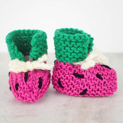 Watermelon Baby Booties Watermelon Baby Booties