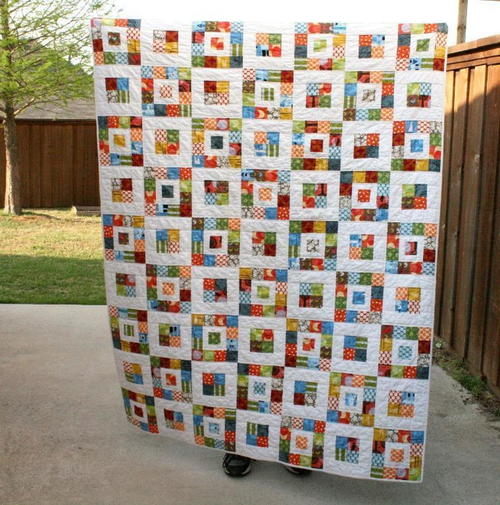 Royal Roll Squares Quilt Royal Roll Squares Quilt