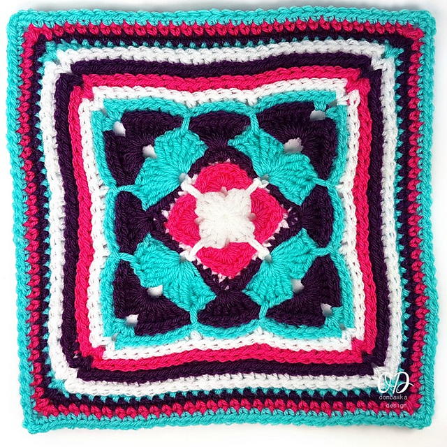 All Aflutter 12 Afghan Square All Aflutter 12" Afghan Square