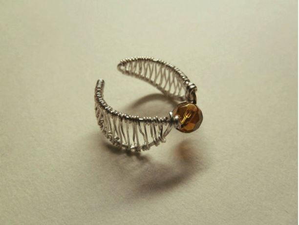 Golden Snitch Wire Ring Golden Snitch Wire Ring