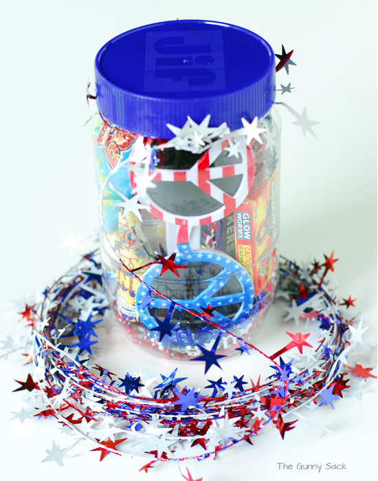 Fourth of July Gift Jar Fourth of July Gift Jar