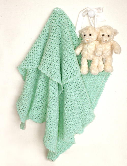 Marine Mint Baby Blanket