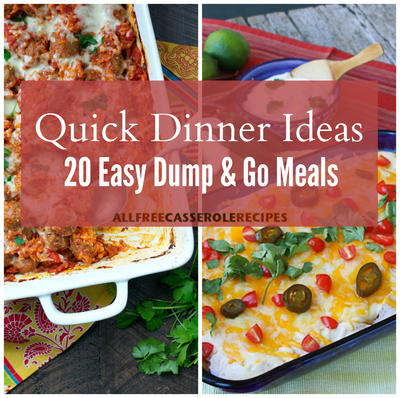 Quick Dinner Ideas: 20 Easy Dump and Go Meals