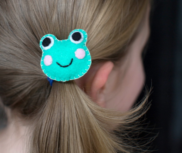 Felt Frog DIY Hair Pin Felt Frog DIY Hair Pin