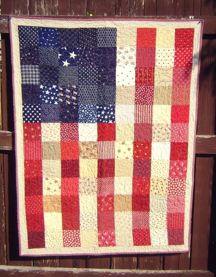 American Flag Quilt Tutorial | FaveQuilts.com